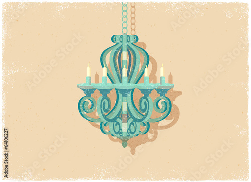 Retro candle chandelier