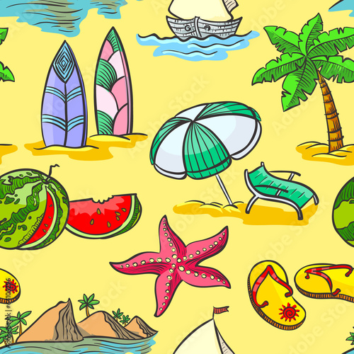 summer seamless pattern