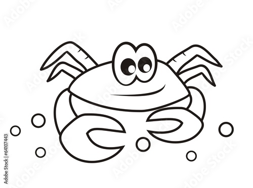 crab - coloring book