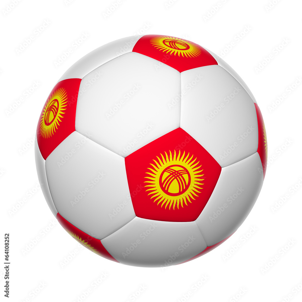 Obraz premium Kyrgyzstani soccer ball