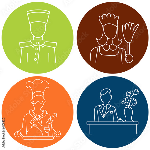 Hotel Staff Icons