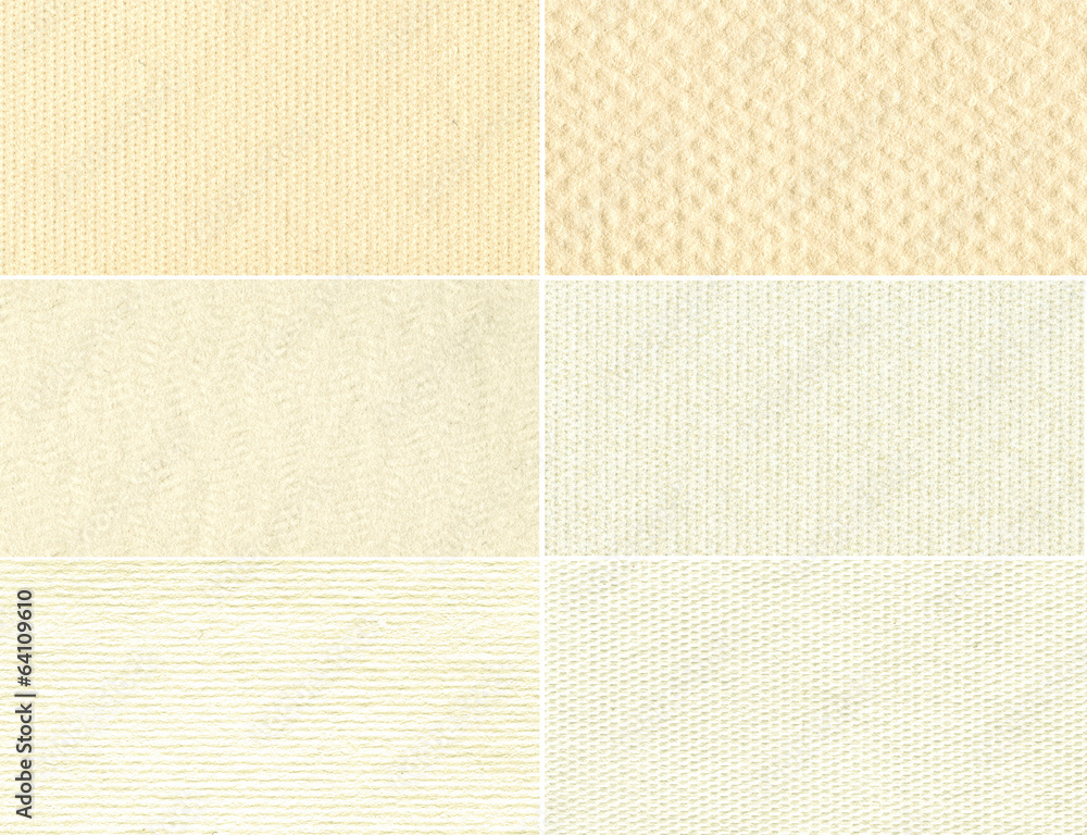 Fototapeta premium Set beige texture old paper.