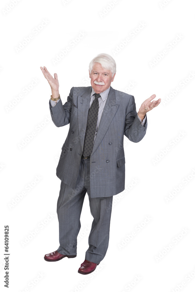 full lenght old man with open hands full lenght old man with open hands