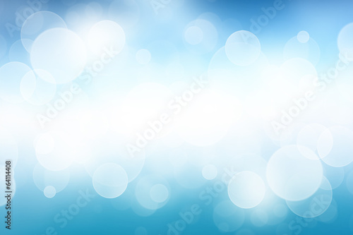 Blue desktop wallpaper with bokeh light