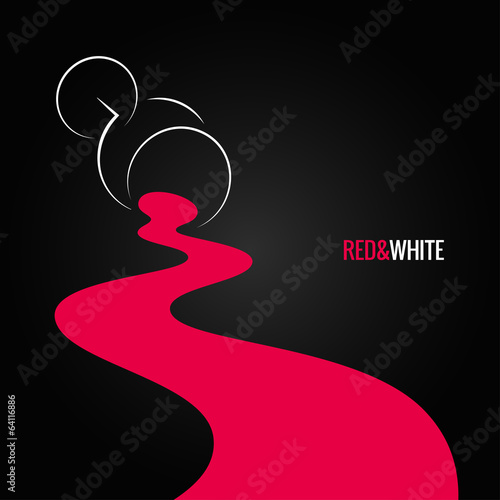 spilled wine glass design background