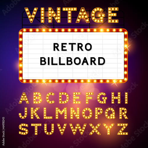 Retro Billboard Vector