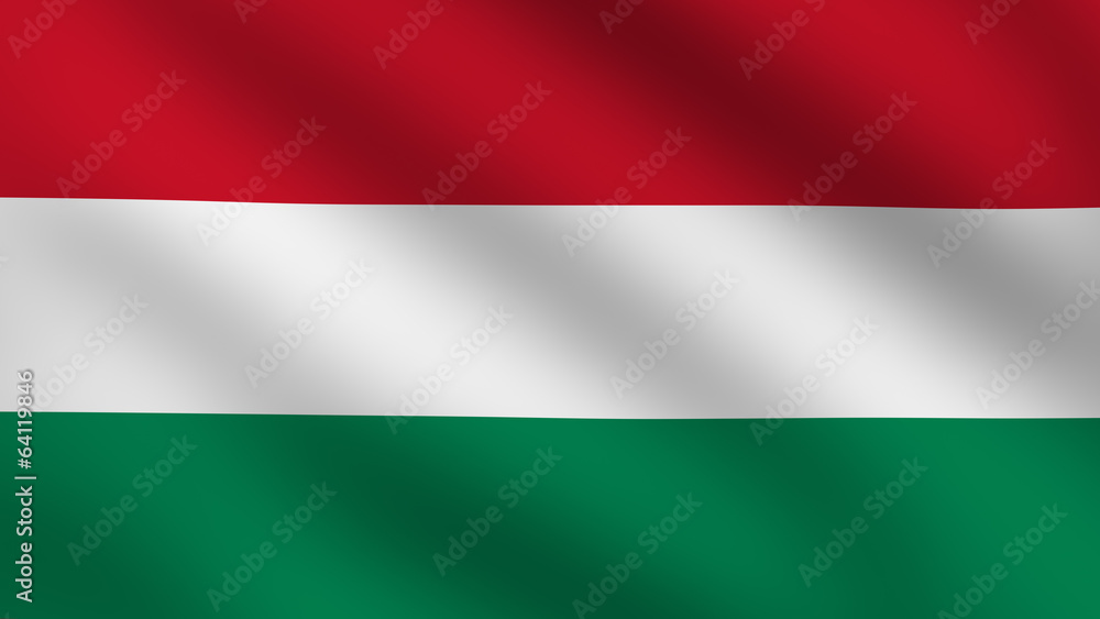 Obraz premium Hungarian flag