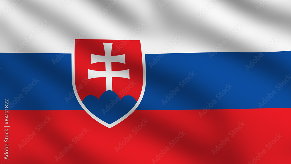 Obraz premium Slovakian flag