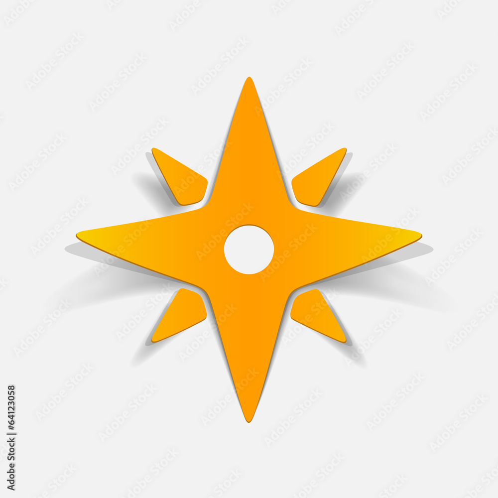 realistic design element: compass realistic design element: compass