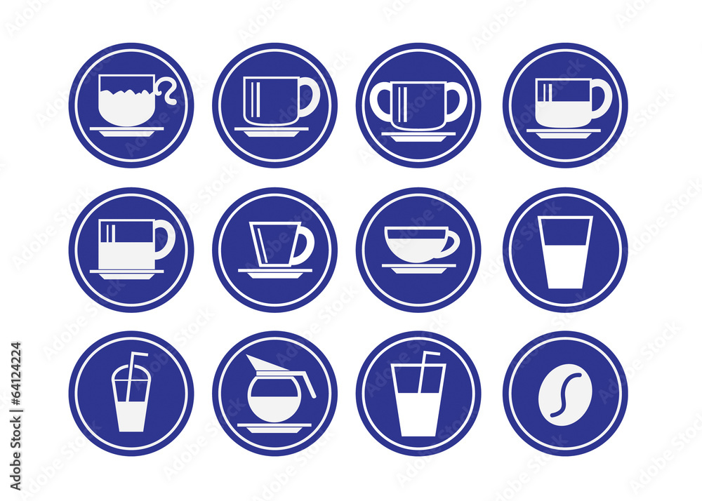 Drink icons set Drink icons set