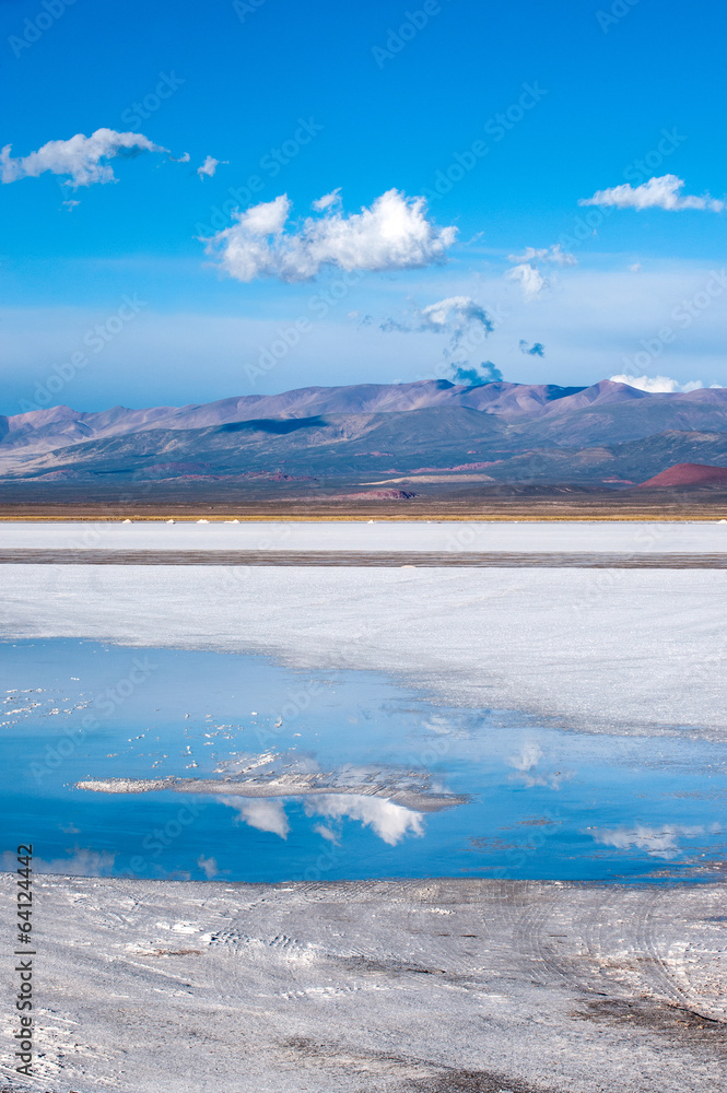 Salinas Grandes on Argentina Andes is a salt desert in the Jujuy Salinas Grandes on Argentina Andes is a salt desert in the Jujuy