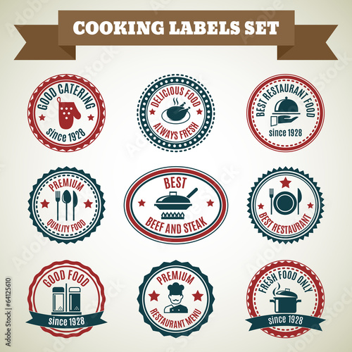 Cooking chef labels