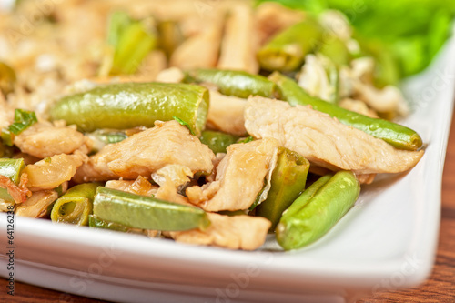 Green beans with chicken