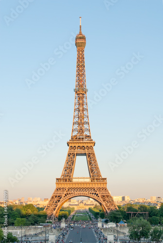 Eiffel Tower in Golden Light