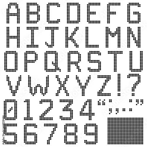Round Pixel Font