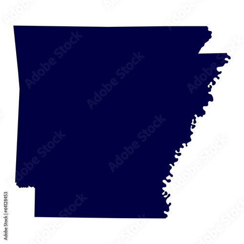 map of the U.S. state of Arkansas