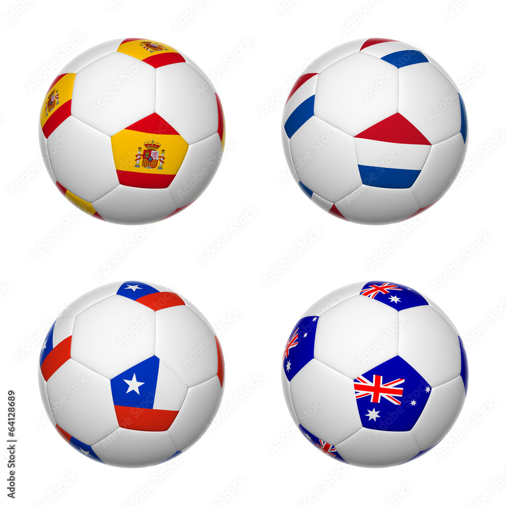 Obraz premium Soccer balls