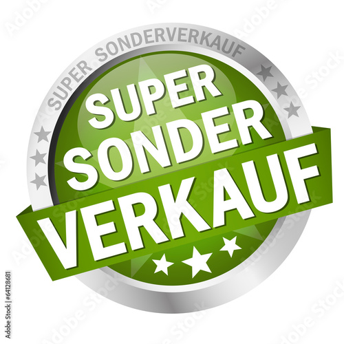 Button mit Banner " SUPERSONDERVERKAUF "