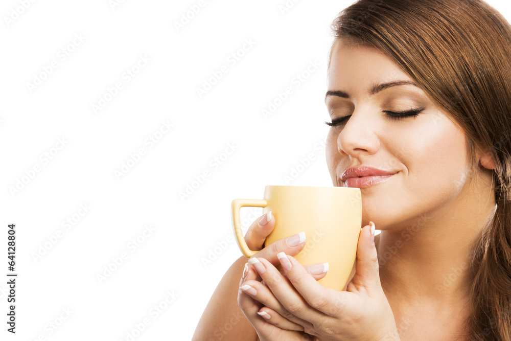 Woman with coffee Woman with coffee