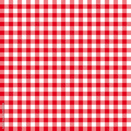 Karo Tischdecken Muster ROT - endlos