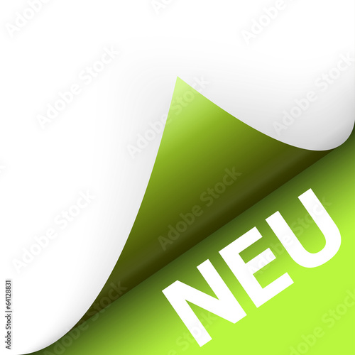 NEU - Papierecke umgeschlagen
