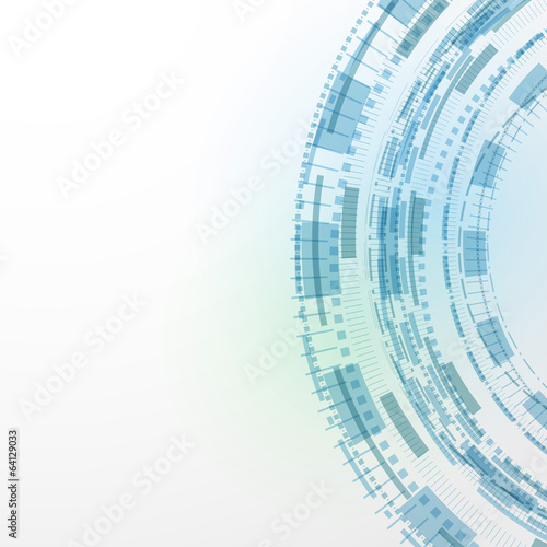Modern technology blue background abstract template