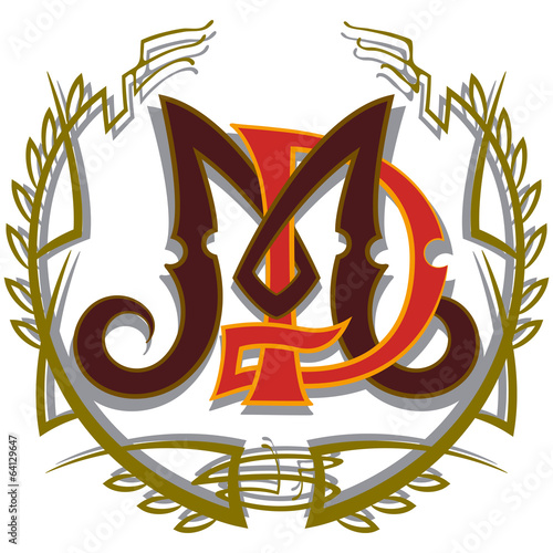 Монограмма, M, D