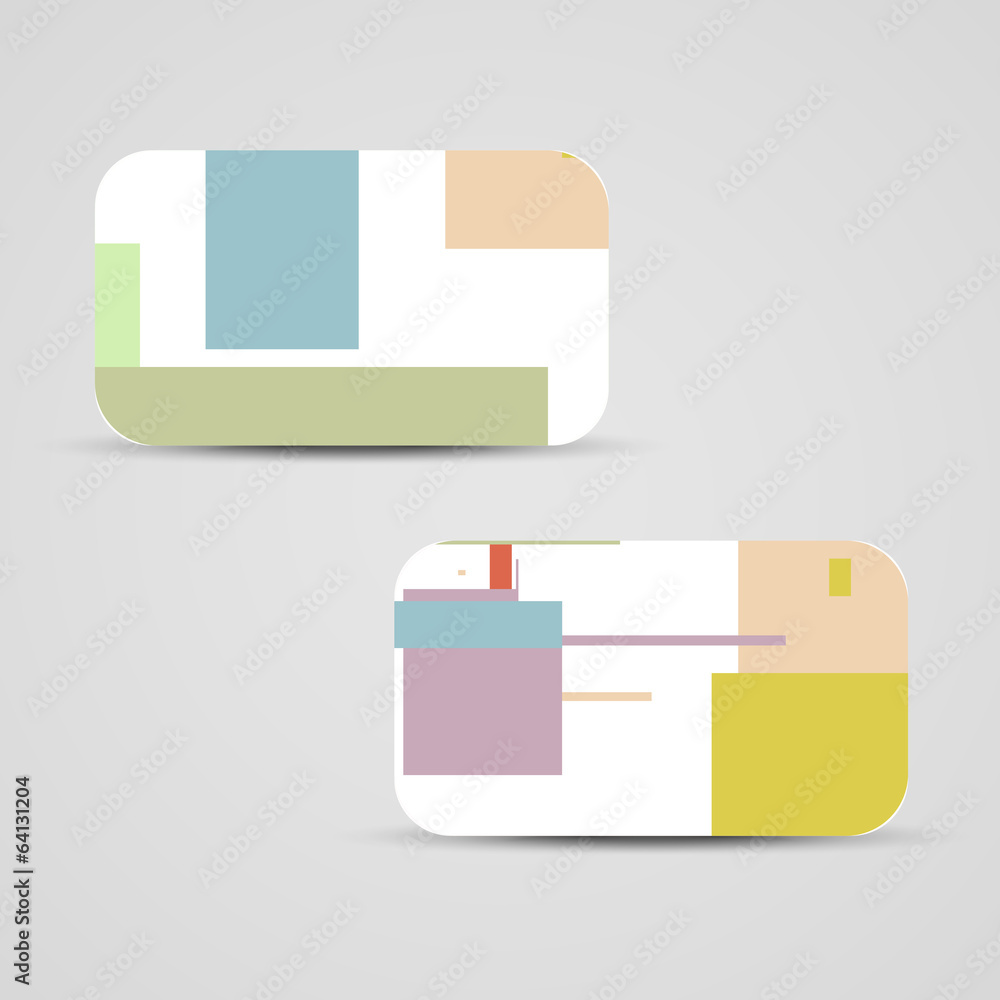 Vector business-card set for your design Vector business-card set for your design