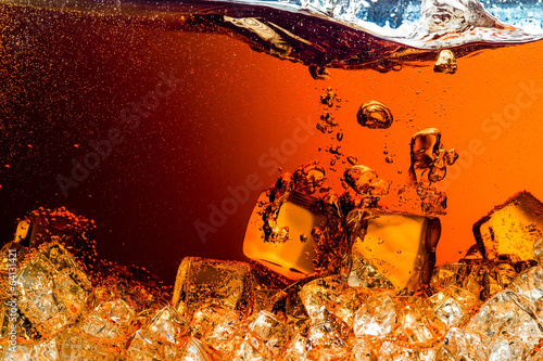 Canvas Print Cola with Ice
