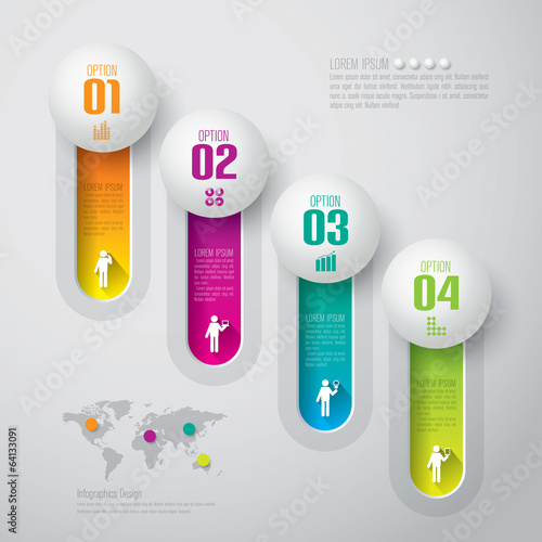 Infographics vector design template.