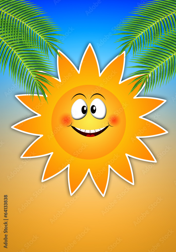 funny sun for summer time