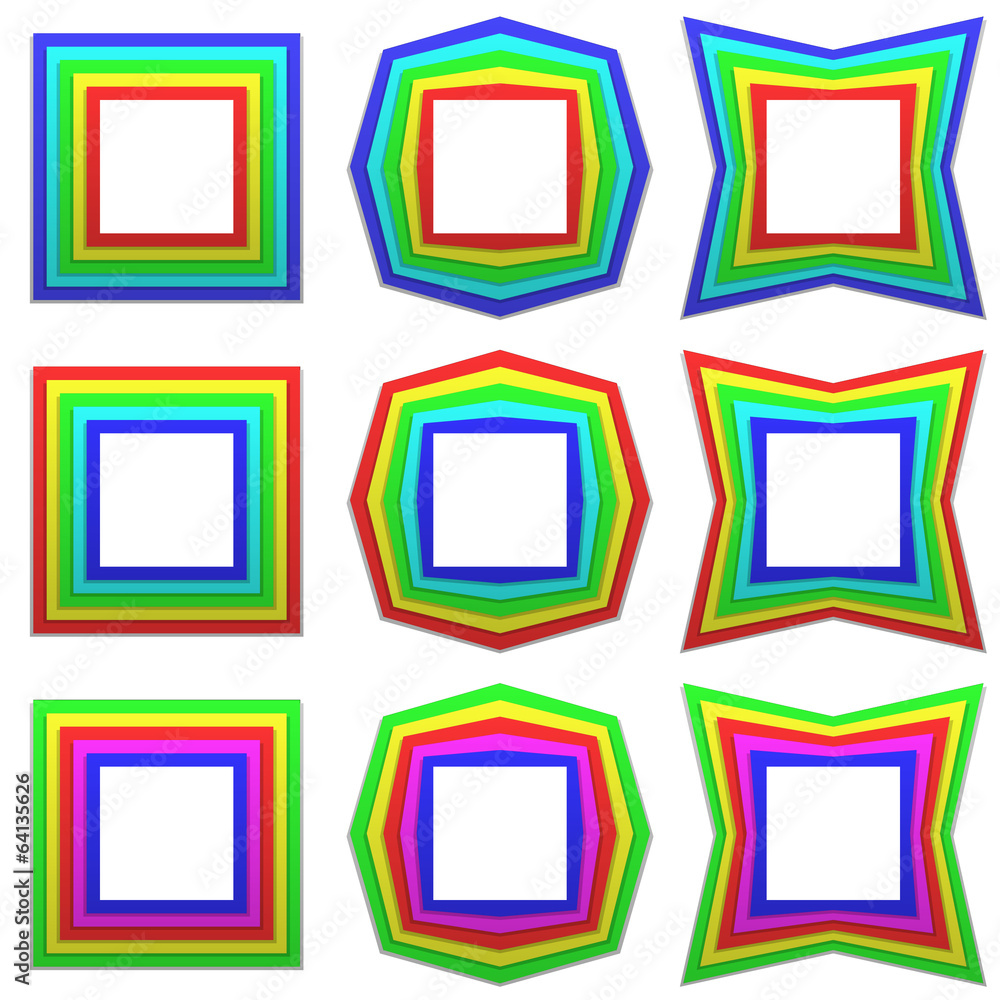 Multicolor frame collection Multicolor frame collection