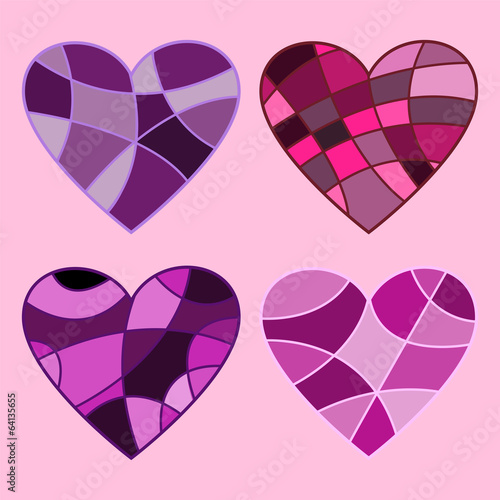 four hearts