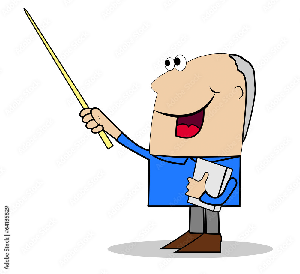 merry businessman shows on something a pointer merry businessman shows on something a pointer