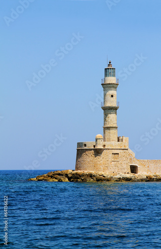 Greece, Chania town (Crete), lighthouse