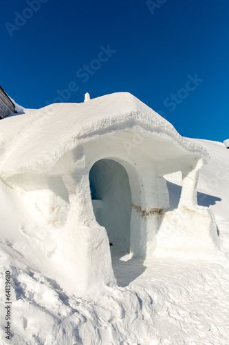 Ski resort Bad Gastein in winter snowy mountains, Austria