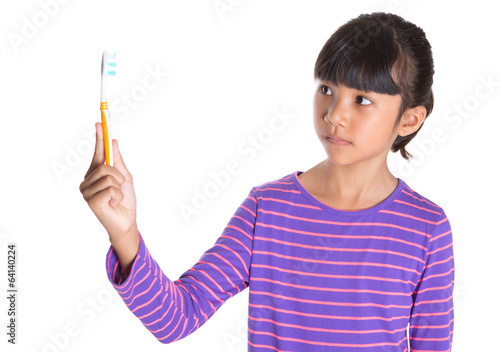 Young Girl With Toothbrush