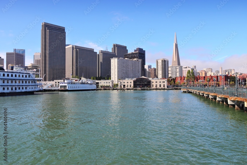 San Francisco skyline from the harbor