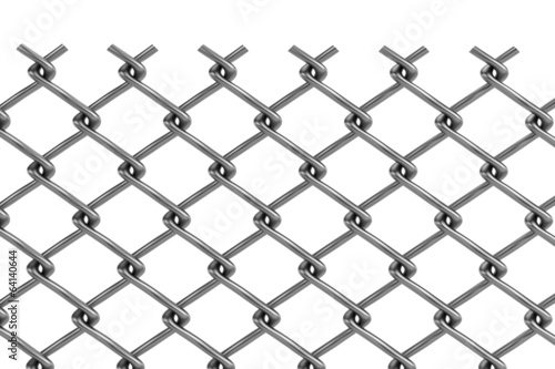 realistic 3d render of fence links