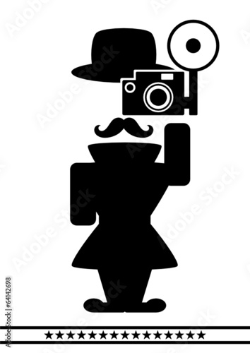 abstract photographer character