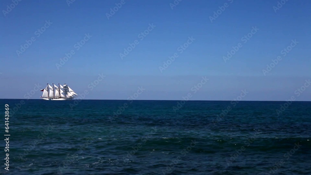 Mediterranean sea , ship, mast frigate Mediterranean sea , ship, mast frigate