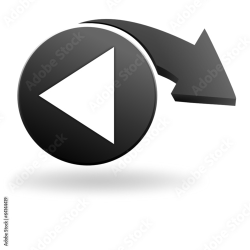 retour sur symbole noir