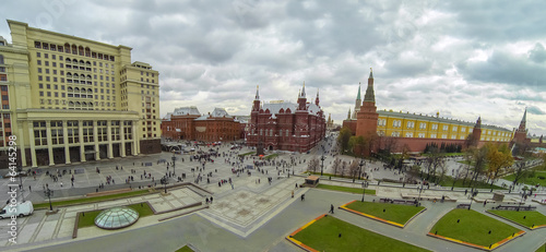 Panorama from unmanned quadrocopter to Kremlin photo