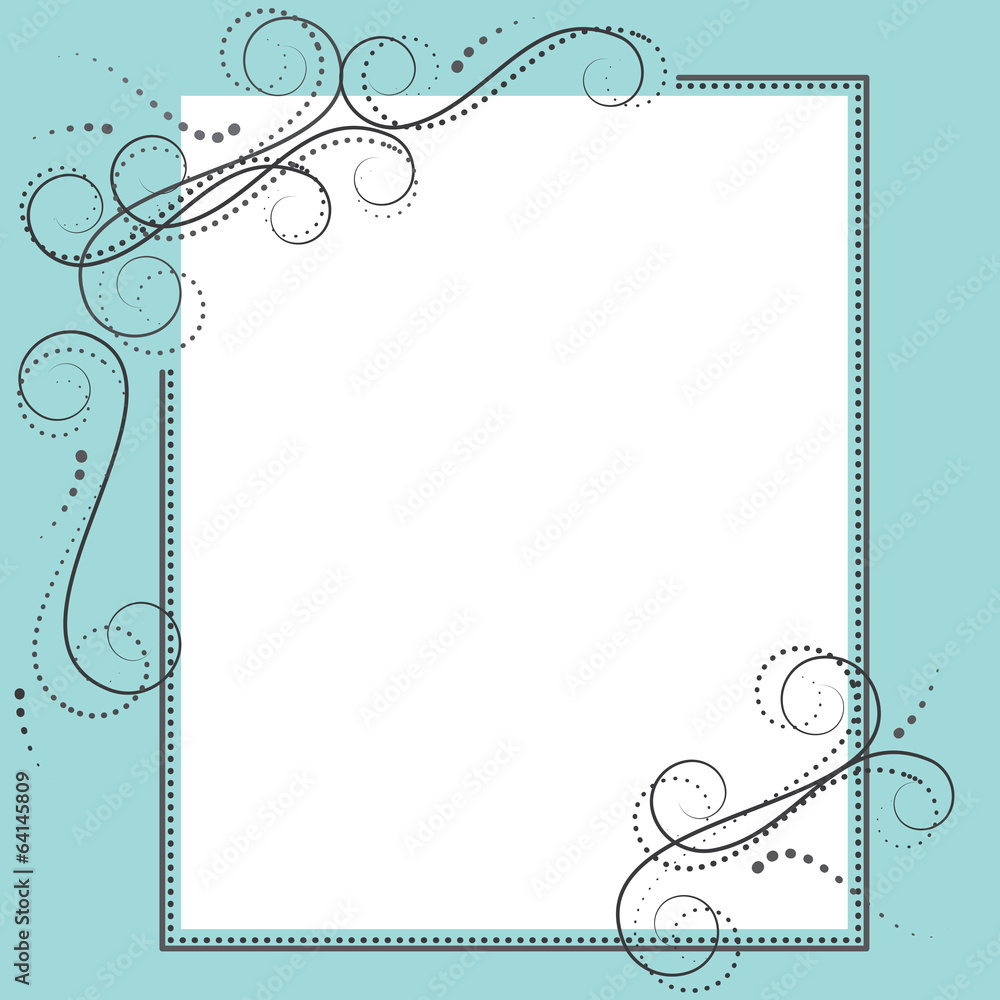 Retro design element or frame