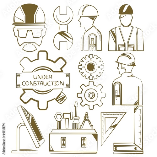 sketch tools, engineering set