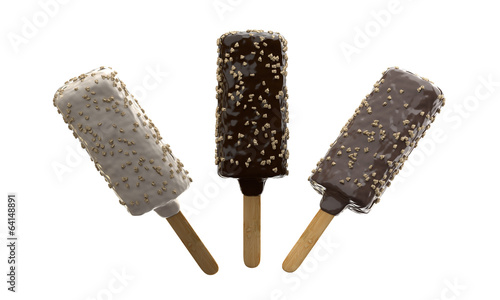 Glaces aux trois chocolat photo