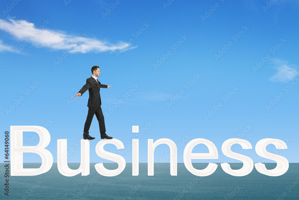 Fototapeta premium business in sea
