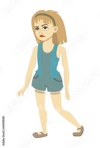 teenage girl in shorts