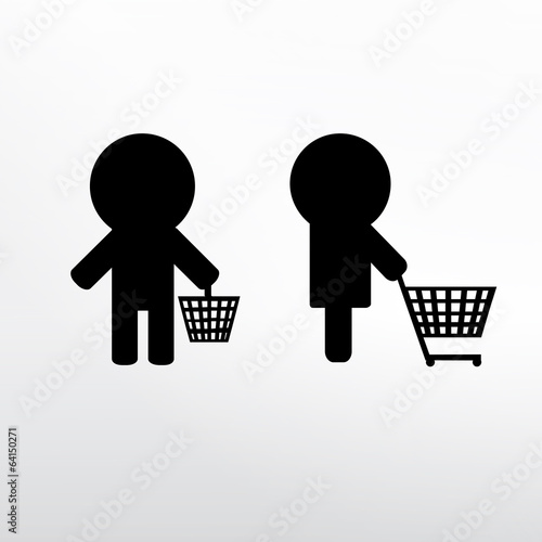 Shopping basket icone