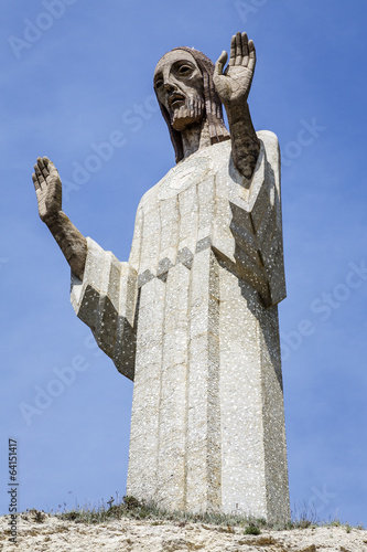 Statue of Christ the Otero in Palencia, Spain